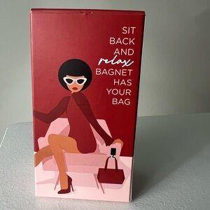 Bagnet Magnetic Purse Hook Table Hanger Handbag Holder Navy Blue New in Box